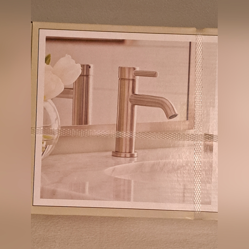 Bath Faucet Single Handle Silver Allen + Roth #5287458 New - Picture 3 of 7